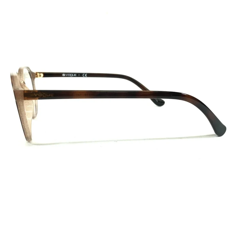 Vogue Eyeglasses Frames VO5226 2639 Brown Nude Fade Round Hexagon 48-19-140